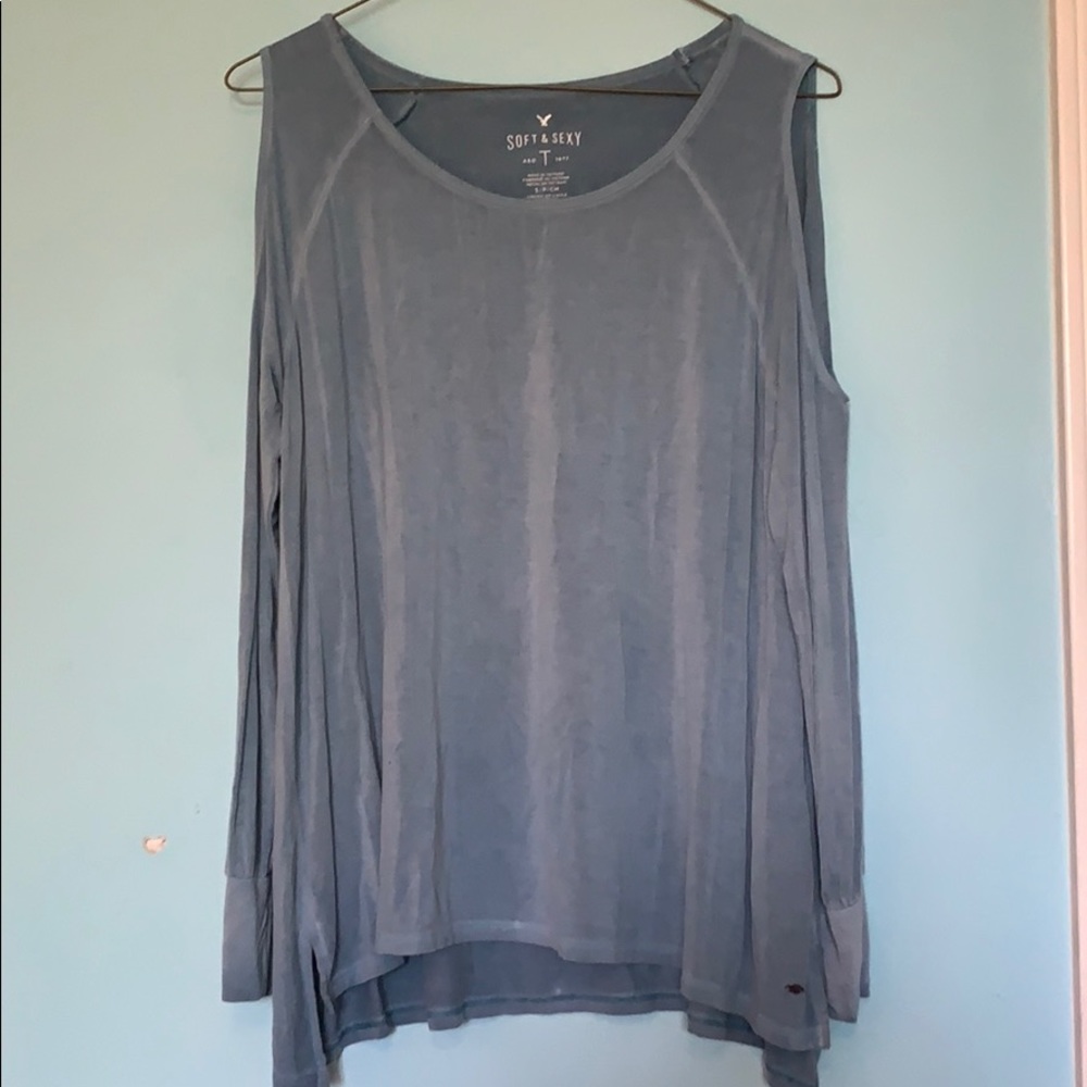 American Eagle Blue Soft & Sexy Long Sleeve